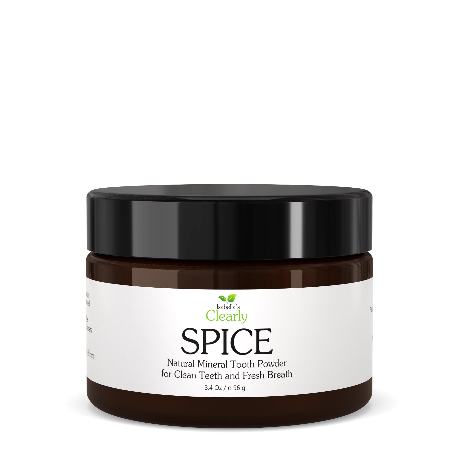 Isabella’s Clearly SPICE, Natural Remineralizing Tooth Powder for Healthy Teeth and Gums, Sensitive Teeth, Anti Cavity. Whitening Fluoride Free Toothpaste for Adults + Kids (Orange Cinnamon)