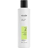 Nioxin System 2 Scalp + Hair Thickening Shampoo for Natural Hair with Progressed Thinning | Cleanse & Boost Hair Density with Niacinamide & Biotin