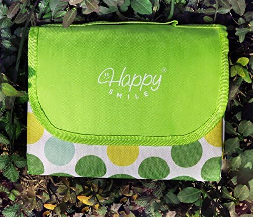 Large Beach Blanket from HappySmile Outdoor Mat Waterproof Picnic Blanket Sand Proof Camping Mat Pad for family Easy to Fold &amp; Clean