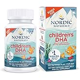 Nordic Naturals Children’s DHA, Strawberry - 120 Mini Chewable Soft Gels for Kids - 250 mg Omega-3 with EPA & DHA - Brain Development & Function - Non-GMO - 30 Servings