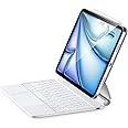ESR iPad Air 11 inch Case with Keyboard (M3,2025/M2,2024), iPad Pro 11 & iPad Air 5/4 Magic Case, Easy-Set Floating Cantilever Stand, Precision Multi-Touch Trackpad, White【NOT for iPad Pro 11 M4】
