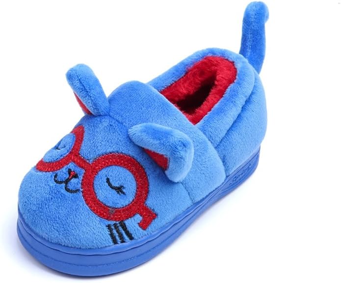 WHENOW Toddler Little Kid Boys Girls Home Slippers Winter