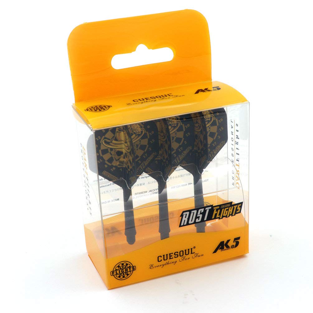 CUESOUL Integrated Dart Shaft and Flights Standard Shape,Set of 3 pcs Unique Designed Pattern