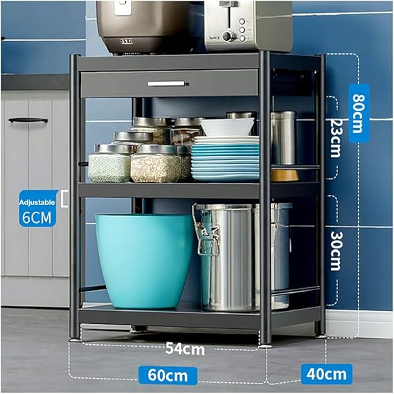 AKANG 3Tier Kitchen Organization Storage Rack/Stainless Steel Kitchen