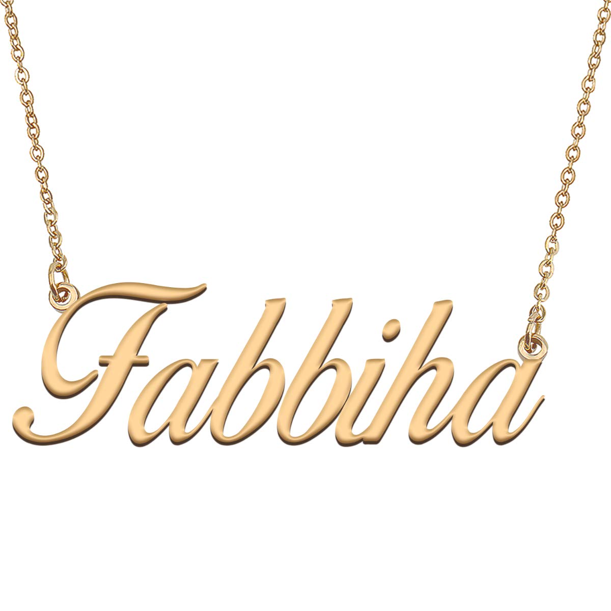 HUAN XUN Customized Custom Simple Any Name Necklace