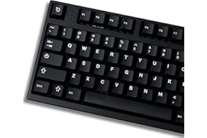 Black WOB Keycaps Doubleshot Cherry Profile 121 Keys Custom Minimalist Keycaps Set for 60% 65% 70% 75% 100% Cherry MX Gateron