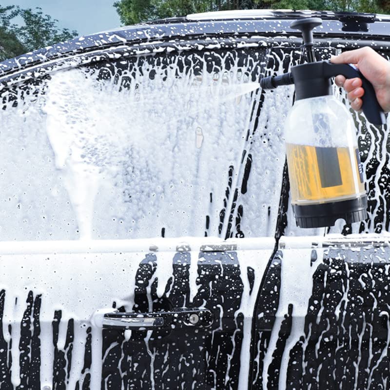 Acouto Bomba Pulverizador de Espuma Bomba Pulverizador de Espuma Presión Manual Agua Manual Shampoo Auto 2 Modos Área de Pulverización Grande Espuma a Presión para Jardinería
