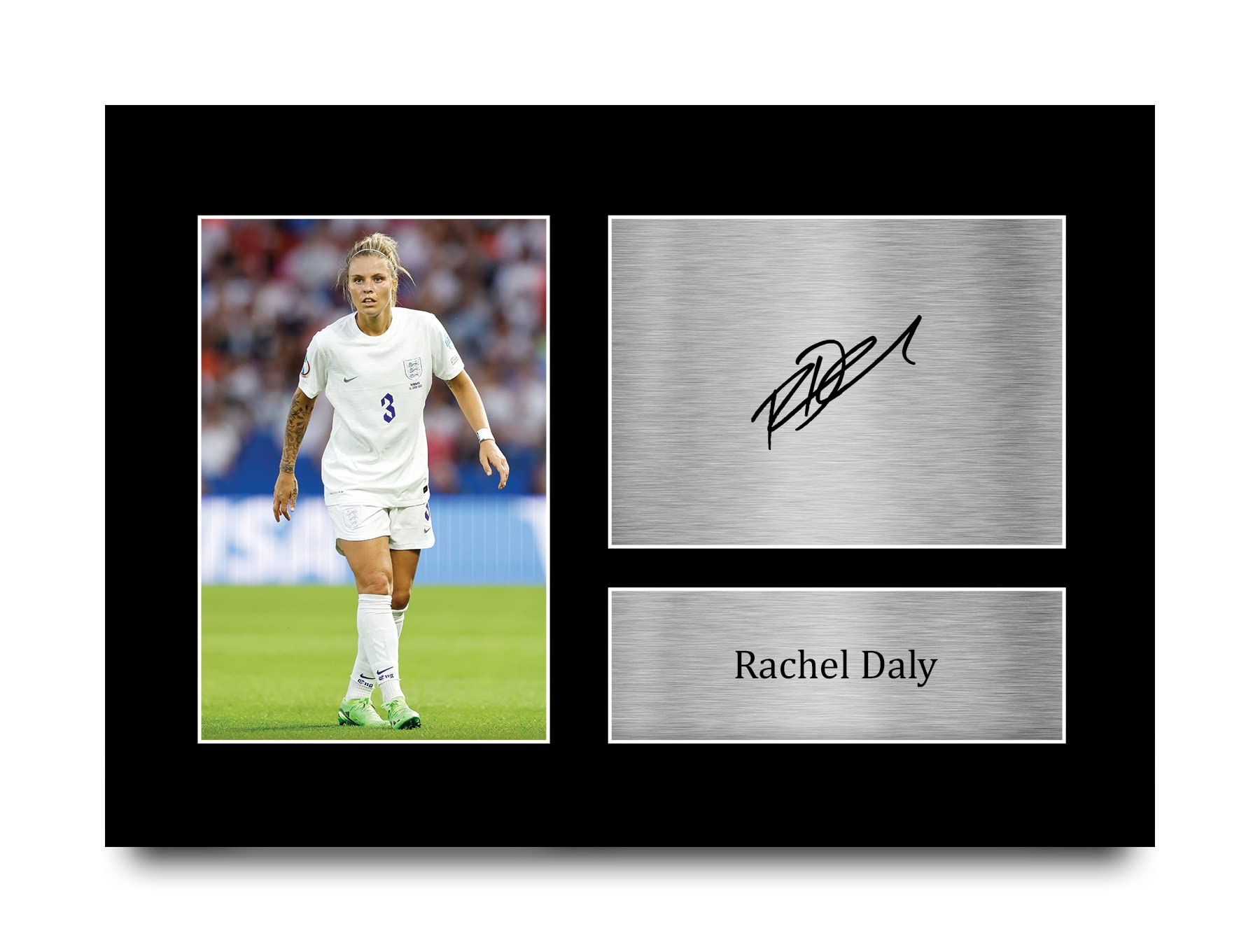 HWC Trading A4 Rachel Daly Womens England Gifts Printed Signed Autograph Picture for Football Fans and Supporters - A4
