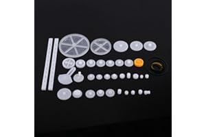 Plastic Gears Set Pulley Belt Kits Crown Gear Set Robot Motor Car Toy for DIY Parts (34kinds)