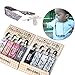 Ava & Kings 4 Pack Pacifier Clip Teething Ring Holder Straps to Sooth Baby Infants and Toddlers - Mixed Designs for Boys or Girls - Soft High Quality Materials & Gripping Clamps - Set 1: Bold in Blue