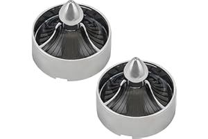 BOSYCY Motorcycle Turn Signals' Lens Covers 2 Pack Turbo Smoked Lenses, Front Rear Tail Light Caps Universal Fit Harley Softail Street Road Glide Sporsters Accessories-Snap Replacement