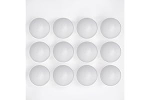Evershine 12 Pack 5 Inch Craft Foam Ball - White Smooth Craft Foam Polystyrene Balls for DIY Craft and Art School Project