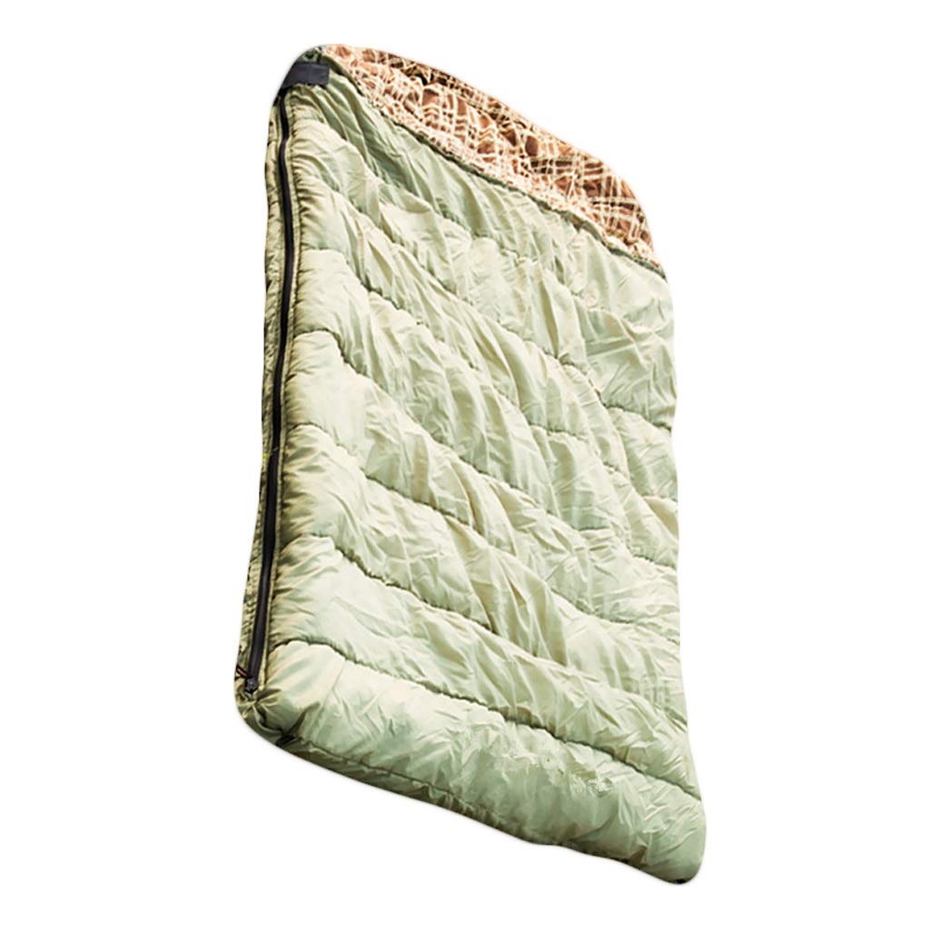 2人寝袋ワンピースデザインカップル拡幅屋外キャンプの大人は暖かい綿の寝袋