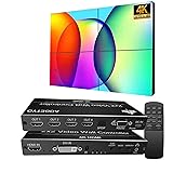 Video Wall Controller,HDMI & DVI 4k Input Makes 4