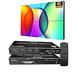 Video Wall Controller,HDMI & DVI 4k Input Makes 4