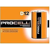 DURACELL PC1300 Duracell Alkaline Battery, D, 1.5V (Pack of 12)