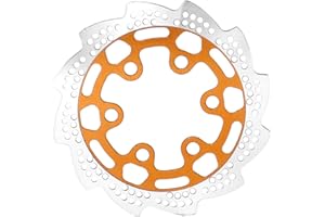 XSYGO Aluminum Rear Brake Rotor for LOSI 1/4 Promoto-MX Motorcycle RTR Upgrade Parts Rear Brake Disk (Replace Part LOS362010) (Orange)