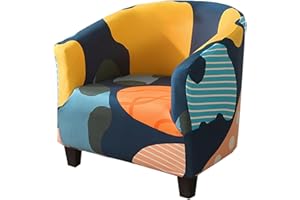 NILUOH Club Chair Slipcover Tub Chair Cover Stretch Armchair Covers Sofa Cover Furniture Protector for Living Room (31)