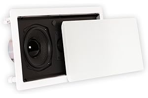 Theater Solutions TSLCR5 In Wall Speaker Home Theater Surround Sound Center Channel, White