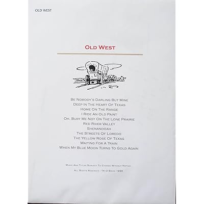 TK O'Brien Lap Harp Song Cards Old Favorites III Music Pack For TK O'Brien's Lap Harp – Song Cards For Standard/Deluxe/Custom Lap Harps Lap Harp Music Pack