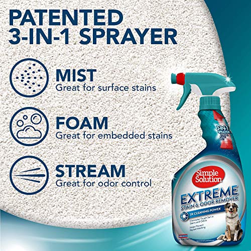 Simple Solution Extreme Pet Stain And Odor Remover, Enzymatic Cleaner