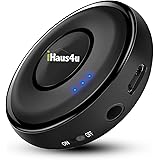 Bluetooth Receiver by iHaus4u Just Plug the Adapter To Your Non Bluetooth Devices and Stream Your Music Wirelessly Ideal for Car and Truck Stereo Audio Systems Speakers Headphones.