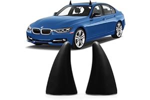 YGMONER Car 3D Devil Horns Sticker (Easy to Find Car in The Parking Lot) Halloween Car Roof Decor Elasticity Foam Bull Horns (Classic Black)