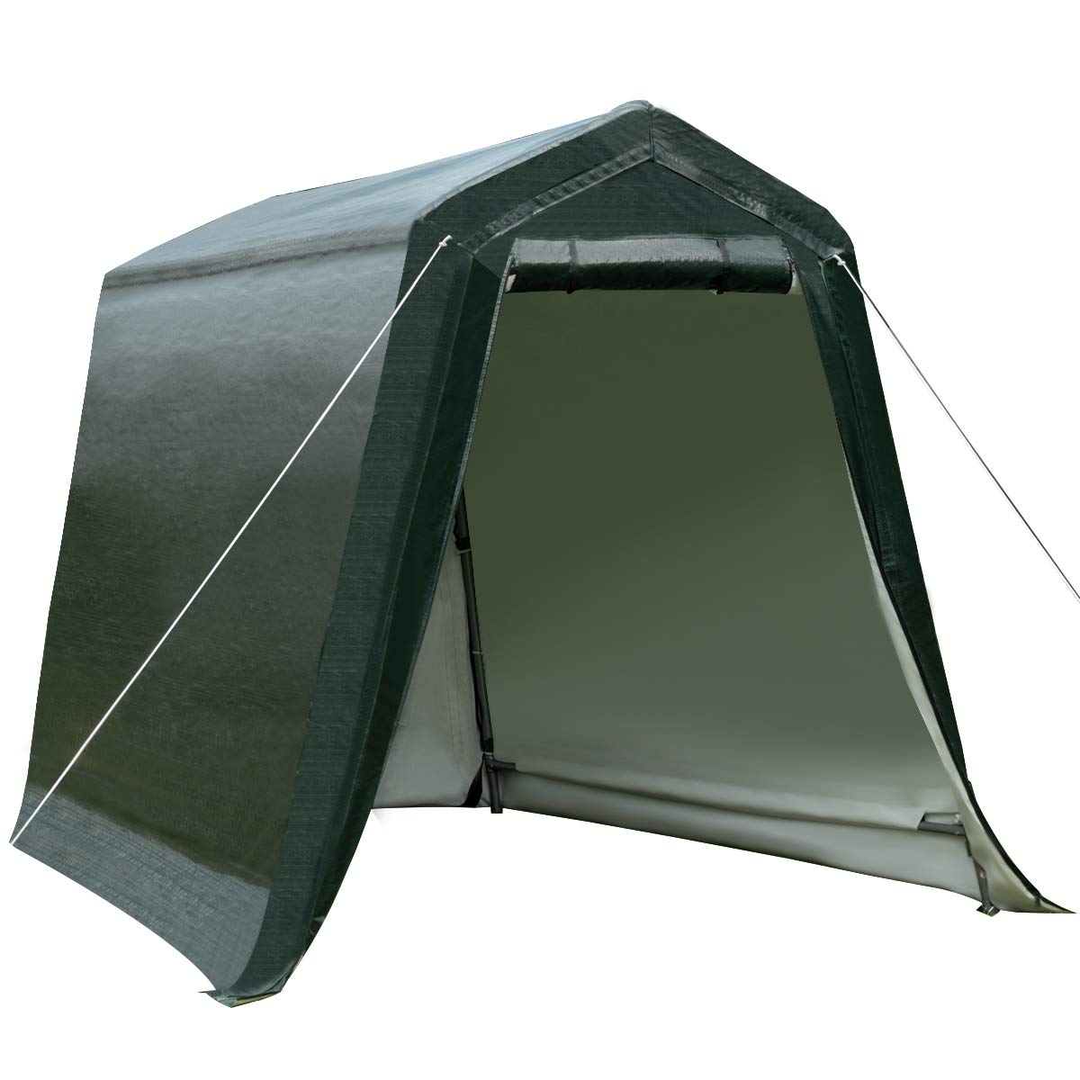 Buy Tangkula 6 Ft x 8 Ft Outdoor Storage Shelter, Enclosed Carport Tent w/AllSteel Metal Frame