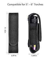 Tactical Flashlight with Holster, Small Tactical
