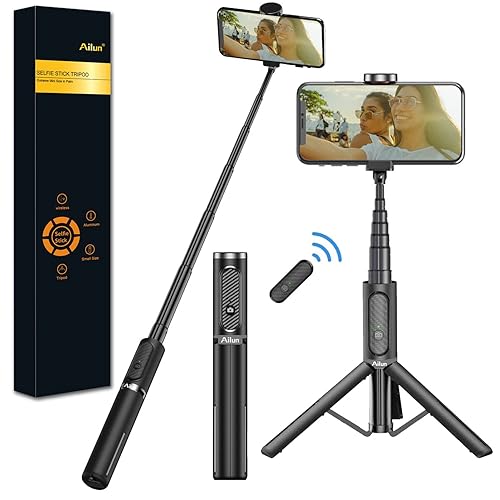 Ailun Selfie Stick Tripod,Extendable Aluminum,3 in 1,Bluetooth