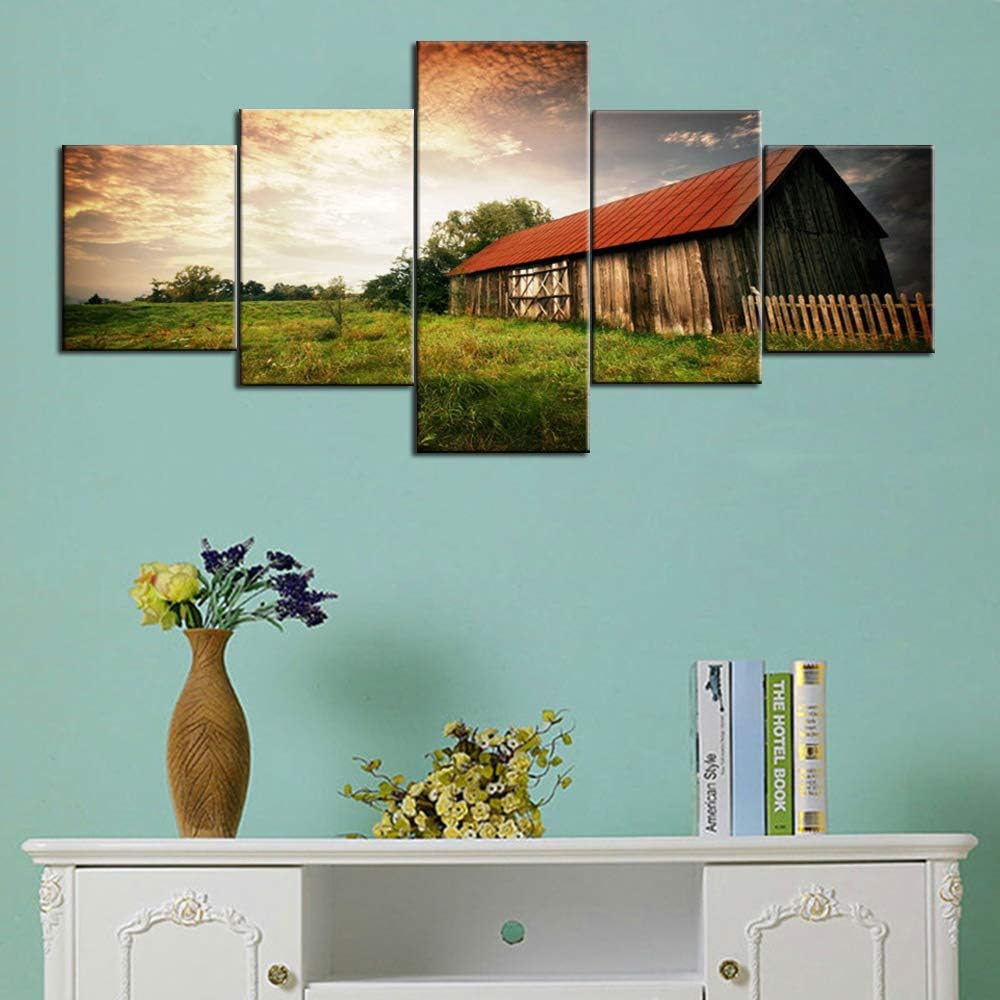 Country Wall Pictures Barn Artwork Landscape Painting Home