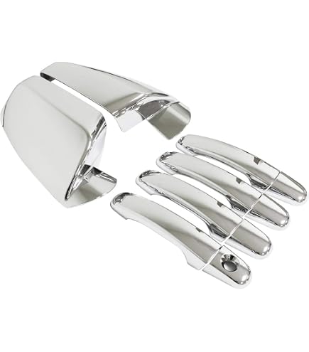 thumbnail image 2 of Torox Chrome Door Handle Covers For 2011-2021 Dodge Durango – 10-Piece Set, Triple Chrome Plated, Self-Adhesive (Excludes Models With SMTKH) 2 of 4