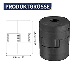 uxcell 1/2" to 3/4" L075 Flexible 3-Piece L-Jaw