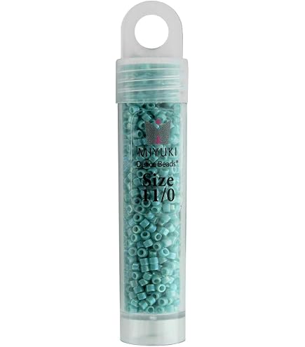 Miyuki Delica 11/0 Japanese Glass Seed Beads - Violet Opaque Dyed, 5.2g Tube (DB1379) - View #7