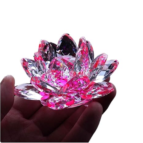 Tygjb Cristal De Cuarzo Fino Cristal De Lotus Flor De Loto Piedras Naturales Y Minerales Feng Shui Esfera Cristales Flores Para Recuerdos De Boda