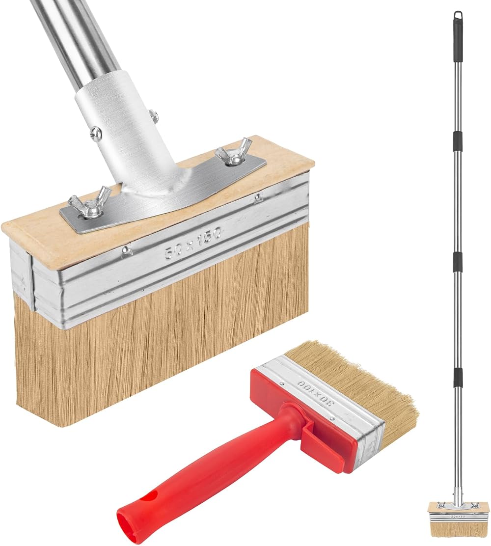 KeFanta 60in Deck Stain Applicator Long Handle Brush 6in Wide