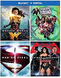 DC 4-Film Bundle: Wonder Woman/Suicide Squad: Extended Cut/Batman v Superman: Dawn of Justice Ultimate Edition/Man of Steel [Blu-ray]