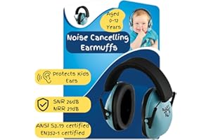 My Happy Tot Noise Cancelling Headphones for Kids, Adjustable Baby Ear Protection Earmuffs with Ergonomic Design