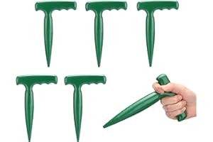 Natudeco 5 Pcs Garden Holes Drills Hole Digging Tools Professional Nursery Results Bulb Planters Gardening Trowels Gardening Hand Tools