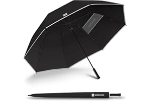 Weatherman Umbrella - Golf Umbrella - Windproof Sports Umbrella Resists Up to 55 MPH Winds - Available in 2 Sizes and 5 Colors