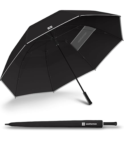 Amazon.com : Titleist Tour Double Canopy Umbrella Black : Sports