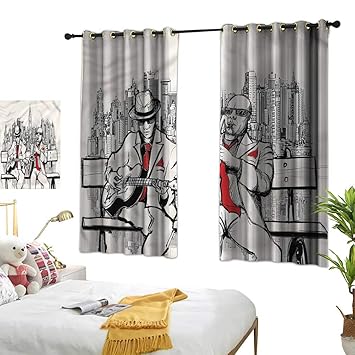 Amazon Com Warm Family Music Fashionable Curtains Beats In New