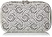 Simplily Co. Jewelry & Accessories Travel Organizer Bag Case (White & Black Paisley Print Exterior & Beige Interior)