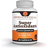 Sigmaceutical Super Antioxidant Capsules – 6 Superfruit Blend with Goji Berry, Acai, Resveratrol for Immune Support – Skin Health & Daily Wellness – 60 Count Made in USA