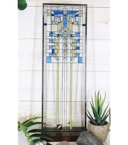 Amazon.com: Ebros Frank Lloyd Wright Tree of Life Stained Glass