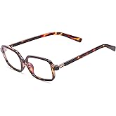 livho Blue Light Glasses for Women – Y2K Aesthetic Frame with Blush Pink Case, 90s Vibe for Screen Time Blue Light Blocking