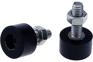 HNGSON M6×20mm Hood Adjuster Bumper Stopper Rubber Shock Absorbing Stopper Hood Bolt Nuts 2pcs