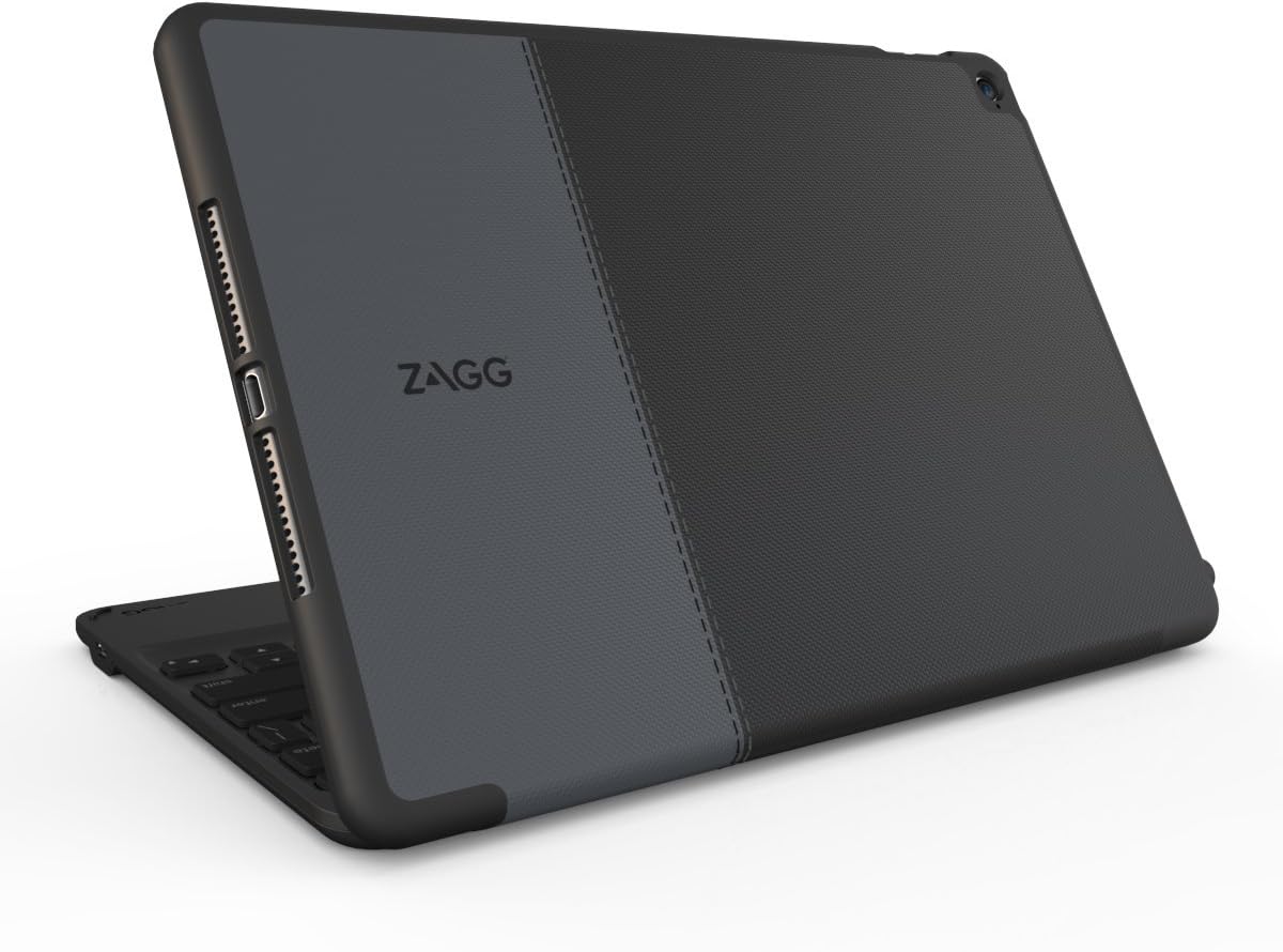 Amazon Com Zagg Folio Case Hinged With Bluetooth Keyboard For Ipad Mini 4 Black Computers Accessories