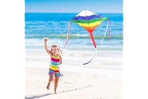 Simxkai Kite for Kids Adults,Easy to Fly,Best Delta Kite for Beginners Toddlers,Durable Kite c/w 300ft String