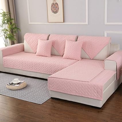 Amazon Com Afahxx Quilted Cotton Plush Non Slip Sofa Cover